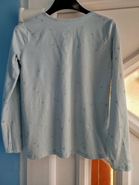 Tričko so srdiečkami 134/140, h&m,134