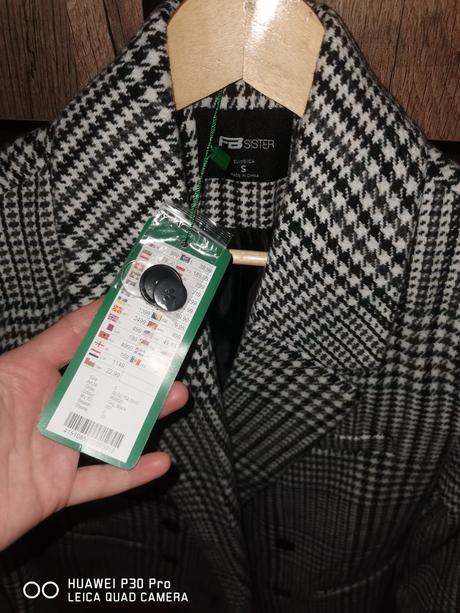 Dámsky kabát, fishbone,s