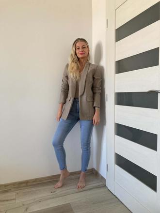 Tom tailor kárované sako s, s