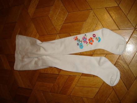 Kvietkované pančuchy /nenosené/veľ.9-12 mes., tu,74