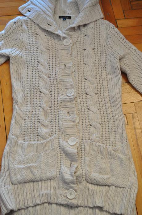 Dámsky hrubý sveter, amisu,s