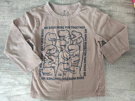 3x tričko dlhý rukáv, h&m,104