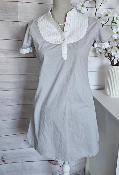 Pekné šedé šaty, h&m,36