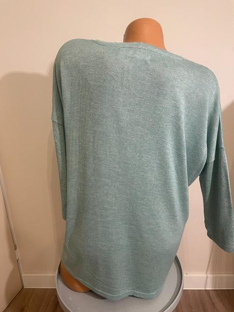 Mentolový oversize sveter, vero moda, s