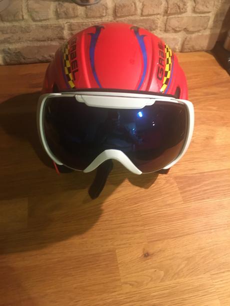 Lyžiarska prilba gabel s okuliarmi, m