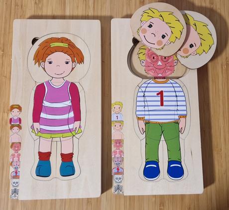 Drevene viacvrstvove puzzle playtive, 