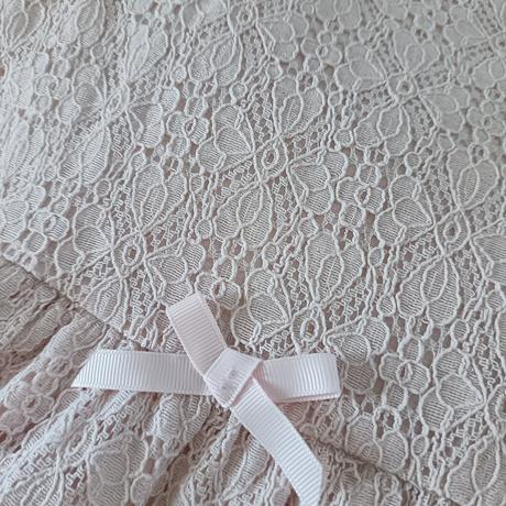 Ružové šaty s krajkou, h&m,140