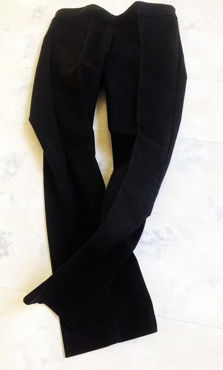 Luxusné cigaretové nohavice na puky, mango,34