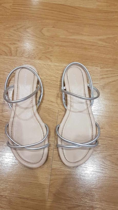 Strieborné sandále v. 37, graceland,37