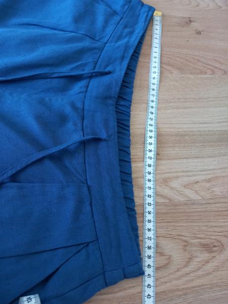 Modré linen blend nohavice reserved 40/l, reserved,l