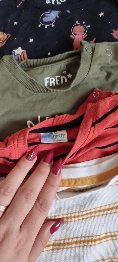 Tričká dlhý rukáv, f&f,80