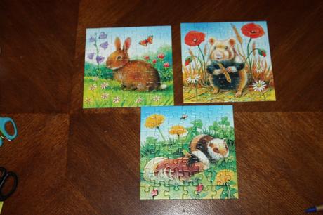 Puzzle zvieratka 3x49, 