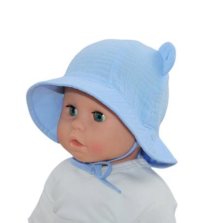 Letný klobúk alica z mušelínu na viazanie rada, rada,42 / 44 / 46