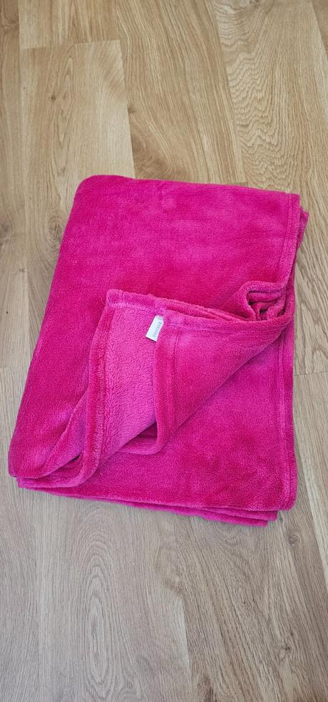 Hrubá sýto ružová deka, 