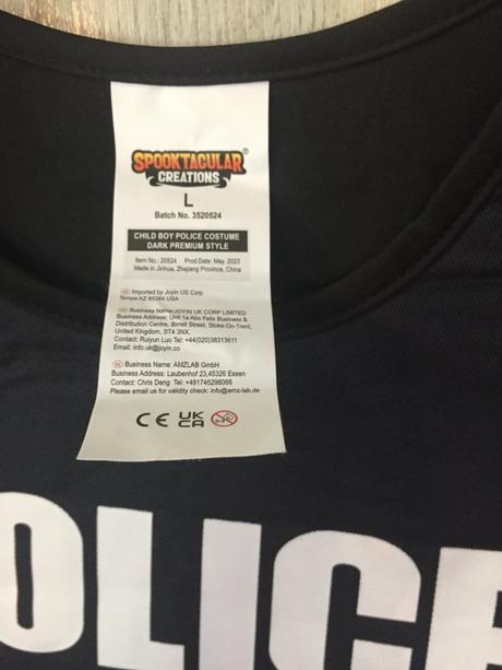 Chlapčensky kostym policajt 10-12 rokov, 
