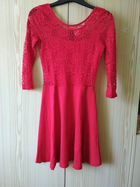 Čipkované šaty, h&m,s