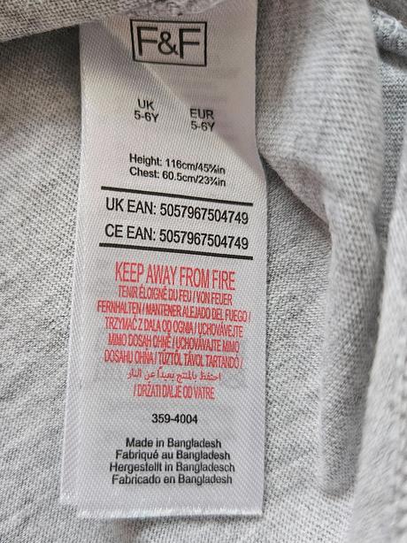 Tričká 2ks, f&f,116