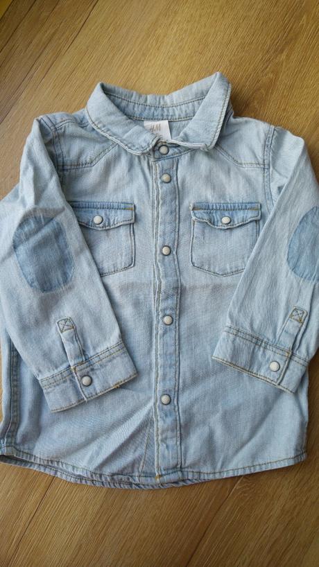 Riflova kosielka top stav, h&m,80