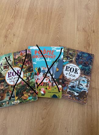 Knihy-leporelá - rok v lese, 