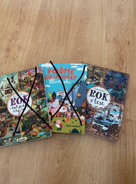 Knihy-leporelá - rok v lese,