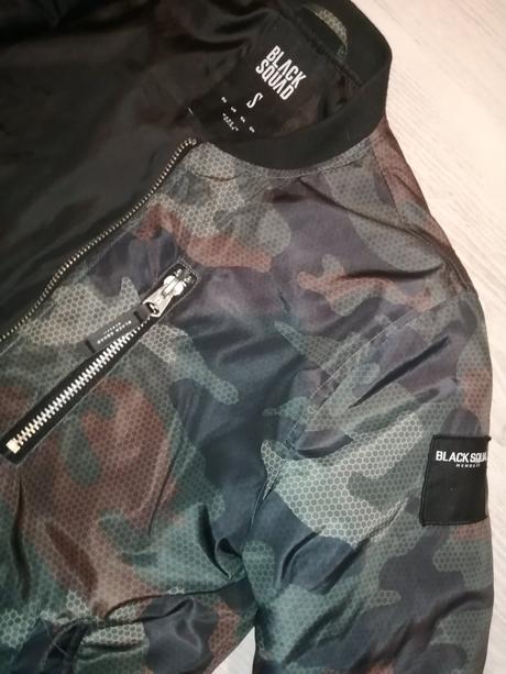 Maskáčová bunda bombera veľ. s zn. black squad, s