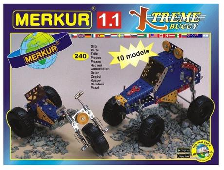 Stavebnica merkur 1.1 10 modelov 240 ks, 