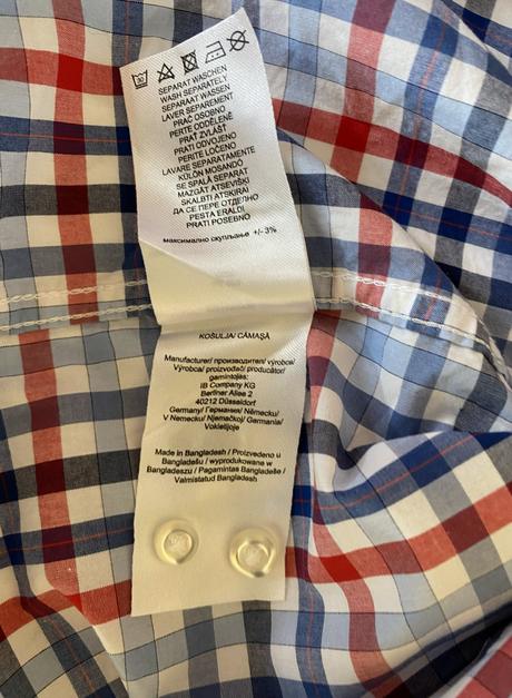 Bavlnená káro košeľa christian berg v. 3xl-xxxl, xxxl