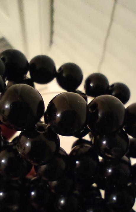 Korálky voskované čierne perly, 