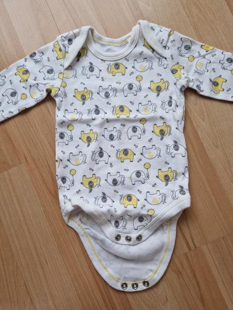 Detske body s dlhým rukávom 12 ks hračka gratis, 68
