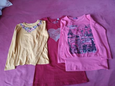 Tričko, tunika 3 kusy, bonprix,146