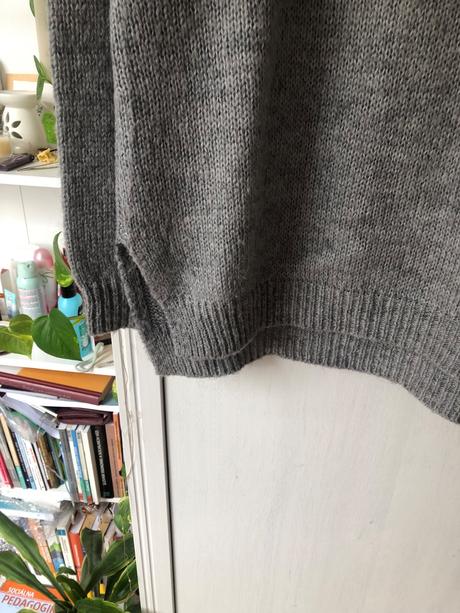 Sivý sveter oversize/ šedý sveter oversize, h&m,s