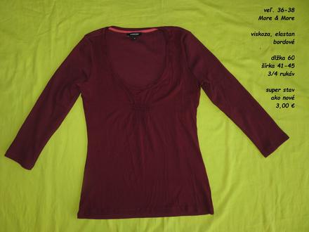 Bordové tričko (s), 38