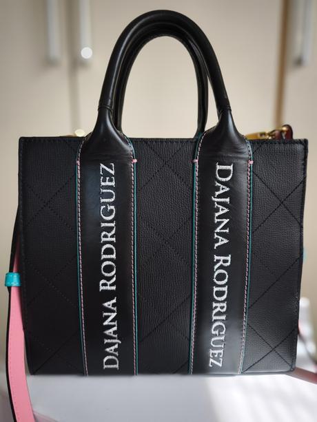 Limitovaná čierna kožená kabelka dajana rodriguez,, dajana rodriguez