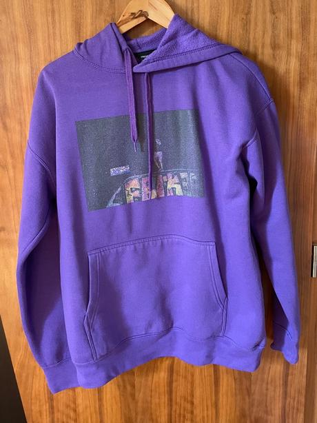 Freakclothing fialová mikina s potlačou, m