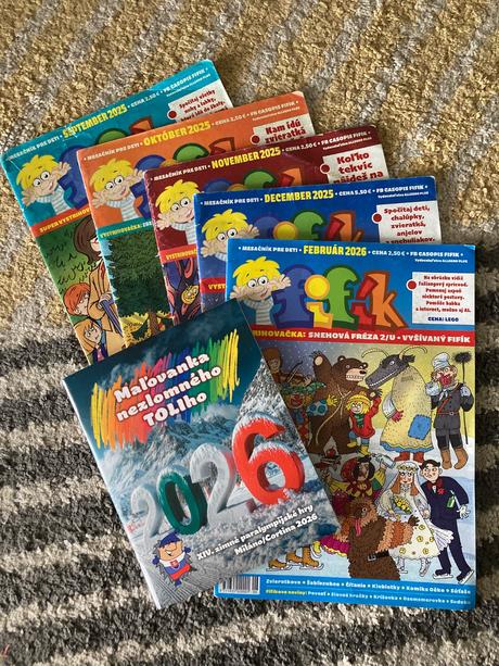 Časopis fifík 5ks plus maľovanka z fifíka 2025/26, 