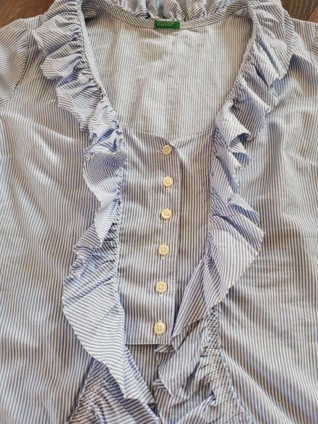 Romantická košeľa, benetton,m