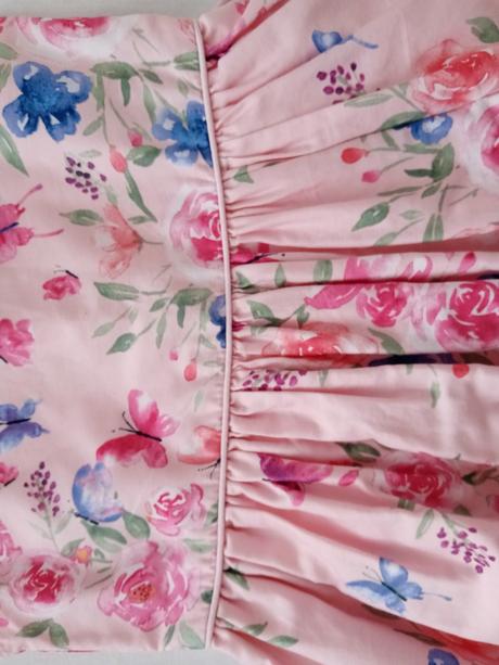 Kvetované ružové šaty, primark,116