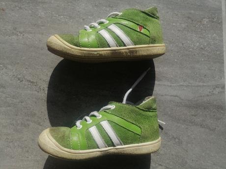 Detské topánky rak zelené v24 celokožené, rak,24