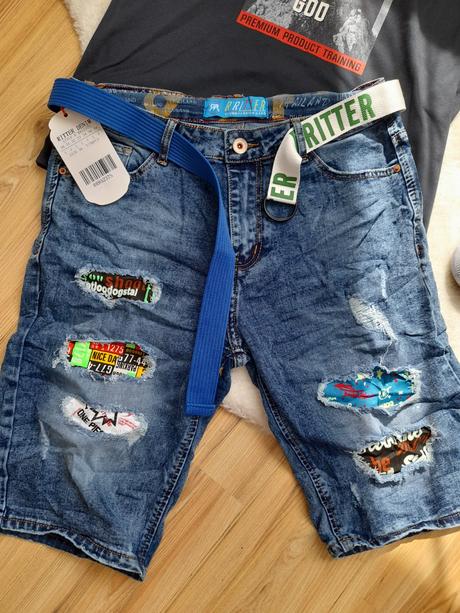 Pánske džínsové kraťasy - rôzne druhy a veľkosti, 32 / 34 / 36 / l / m