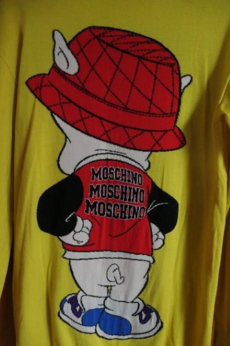Love moschino original jedinecny dlhsi sveter, moschino,s