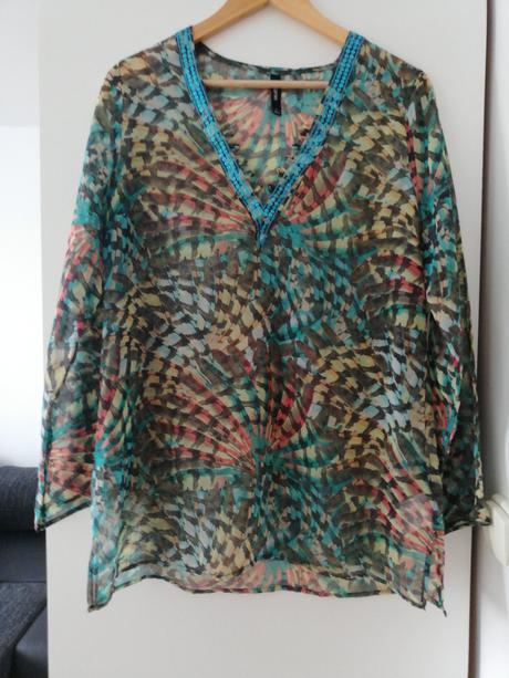 Tunika na plavky flame, l