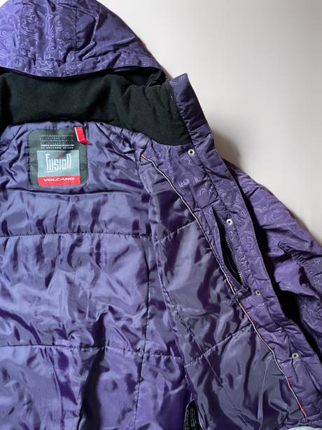 Fialová dámska zimná vetrovka volcano 38, m