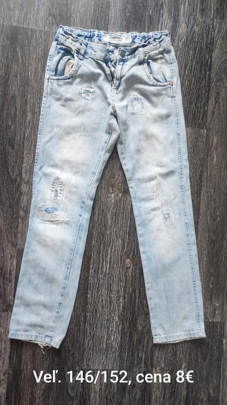 Predám dievčenské rifle veľ. 146/152, 146