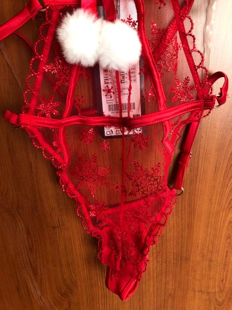 Nové červené sexy čipkované push-up body, 75 c, new yorker,75c