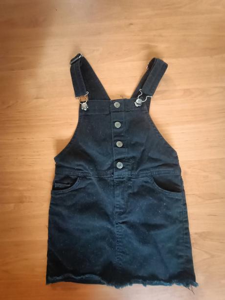 Džínsová sukňa na traky, h&m,110