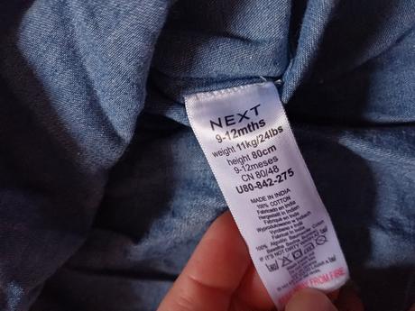 3x šaty v.80 9-12mes, next,80