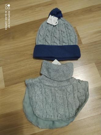 Čiapka a pletený nákrčník, 