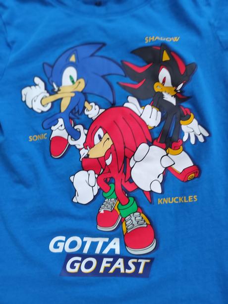 Tričko ježko sonic, h&m,122