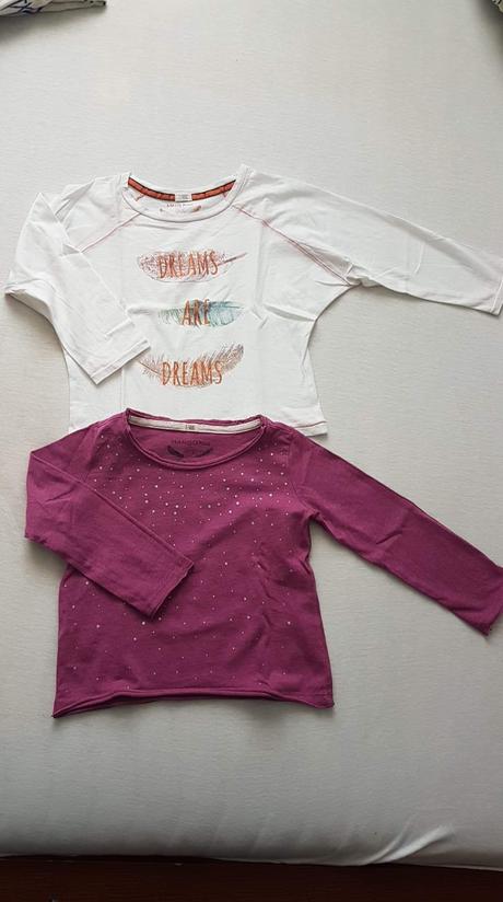 Tricko s trblietkami na 3/4 roky, mango,110