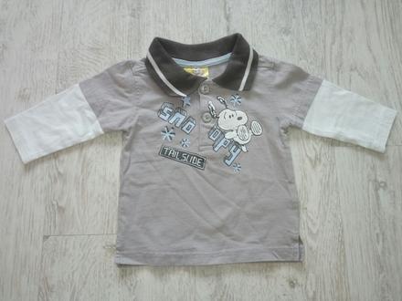 Tričko s golierom dlhý rukáv 62, 62